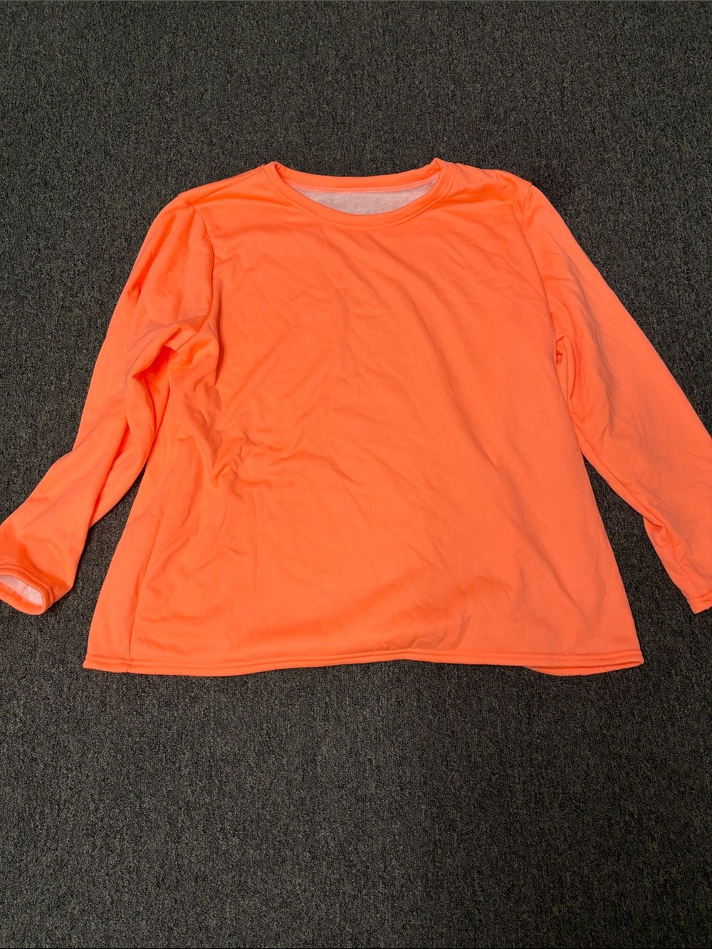 New super soft sweatshirt Crewneck Top - Neon Orange